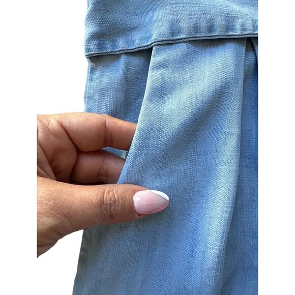 Woven by Synergy Soft Denim Blue Romper Sz S - Picture 4 of 9